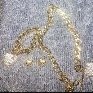 Heart Necklace Set